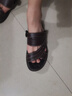 【全真牛皮】男夏潮流厚底耐磨防滑软底轻便时尚男士凉拖沙滩鞋 棕色【头层牛皮】1809 43 【265标准运动鞋尺码】 实拍图