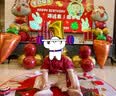 COSMICKISS周岁男宝宝衣服宝宝一周岁衣服汉服男童夏季套装周岁礼新中式国风 飞龙在天两件套 100 【 建议2-3岁】90cm-100cm 晒单实拍图