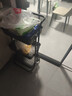 美厨（MAXCOOK）厨房置物架 黑色落地三层收纳储物架橱柜 网篮手推车层架MCWA983 实拍图