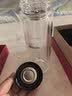 希诺抗菌玻璃杯双层防烫办公车载水杯男高档泡茶杯子XN-9607KT 410ml 实拍图