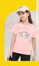 史努比（SNOOPY）【2件装】童装儿童短袖T恤男女童纯棉夏装 白色FUN+粉SWEET 130 实拍图