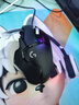 罗技（G） G502 HERO主宰者 有线鼠标 游戏鼠标  g502hero  可配重HERO引擎 礼盒送男友 RGB炫彩灯光 G502H+黑金防滑贴 实拍图