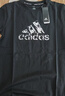 阿迪达斯（adidas）【特价清仓】夏季男女同款短袖男T恤跑步健身运动速干百搭 黑白 S 实拍图