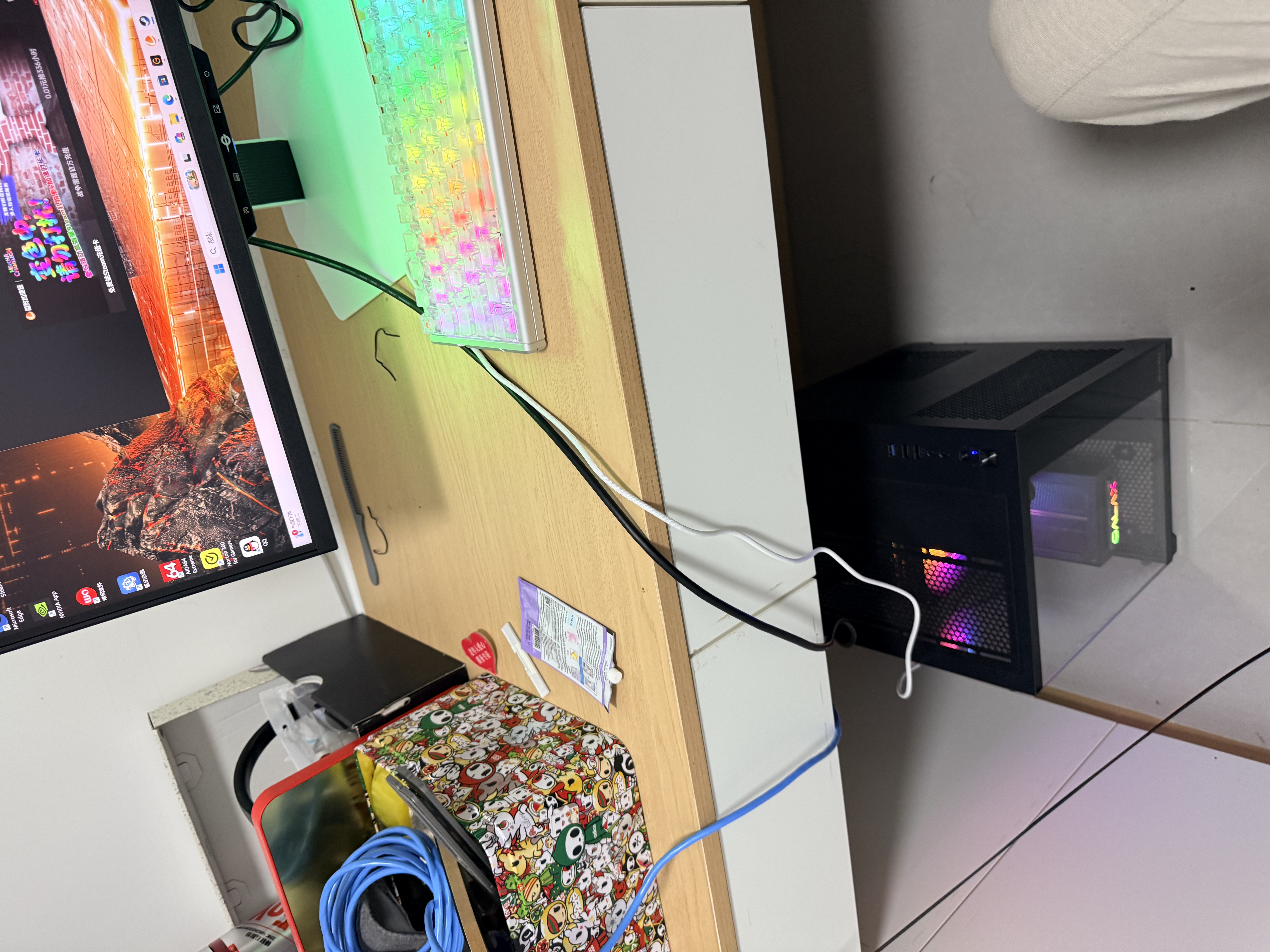 影驰AMD 9600X/RTX5060/5060Ti/5070显卡黑神话悟空打瓦吃鸡三角洲游戏电竞组装电脑AI电脑DIY组装机 配置七 9700X+RTX5060TI 实拍图