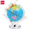 得力（deli）25cm万向金属底3D立体浮雕AR地球仪 办公摆件智能早教初高中学习用品男孩女孩儿童生日礼物 实拍图