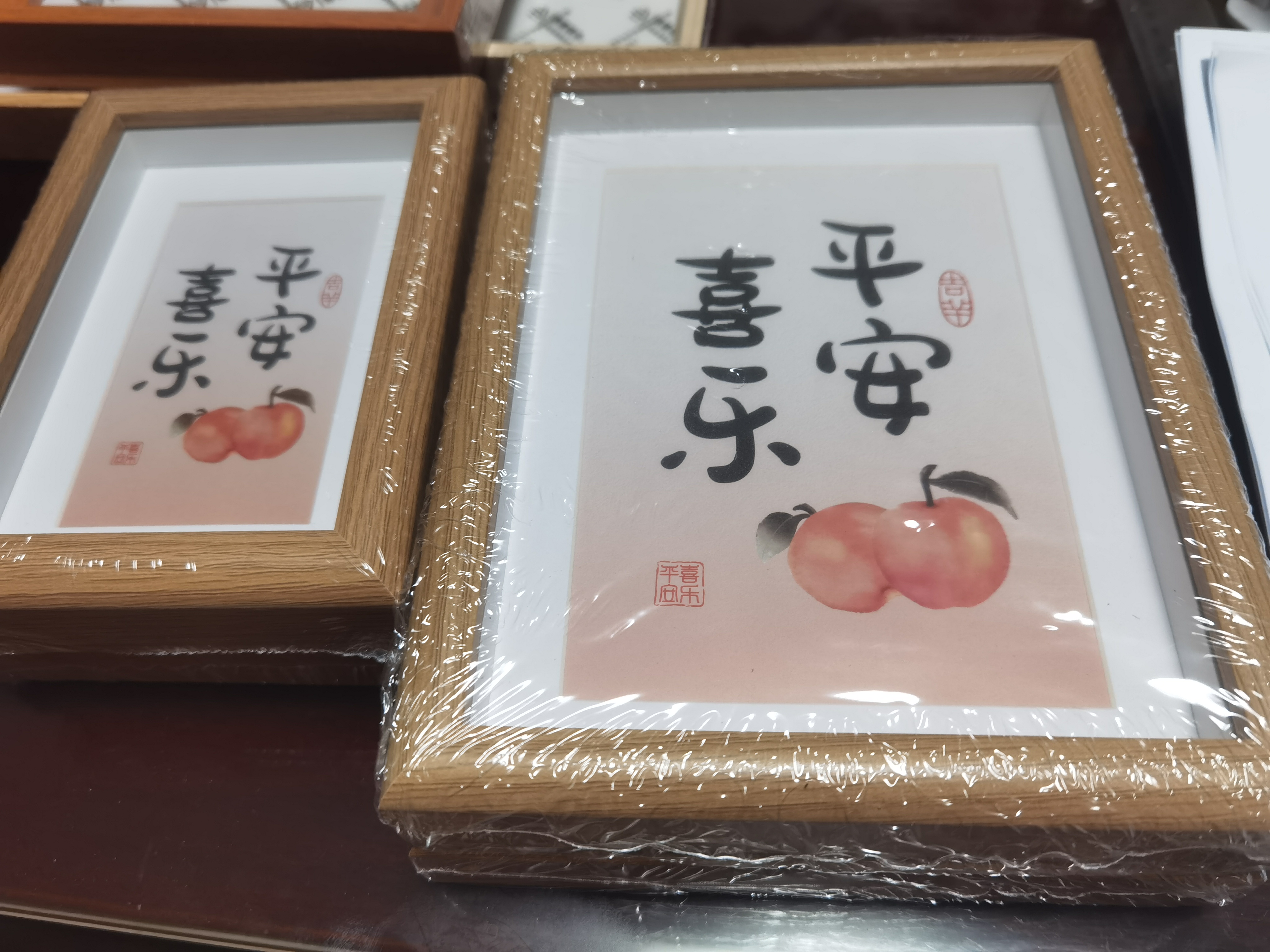 金隆兴6寸相框摆台原木色木质空框画框装裱挂墙结婚宝宝全家福照片墙 实拍图