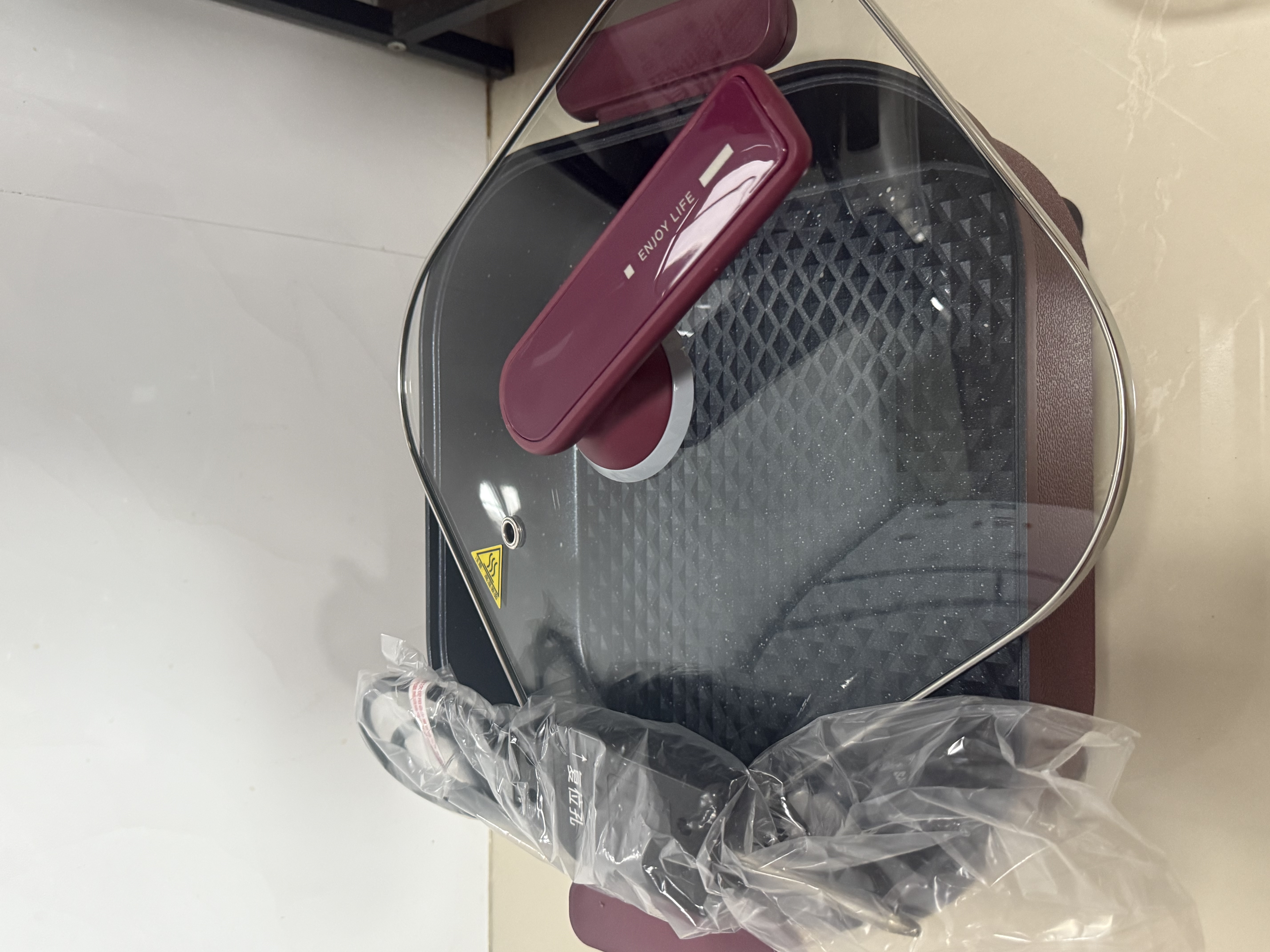 美的（Midea）电火锅 电炒锅 电煮锅 电锅一体多功能锅 家用6.5L大容量多用途锅烤肉涮火锅锅具火锅专用锅 6.5L 【1800W猛火速沸】HGE3030T03 实拍图