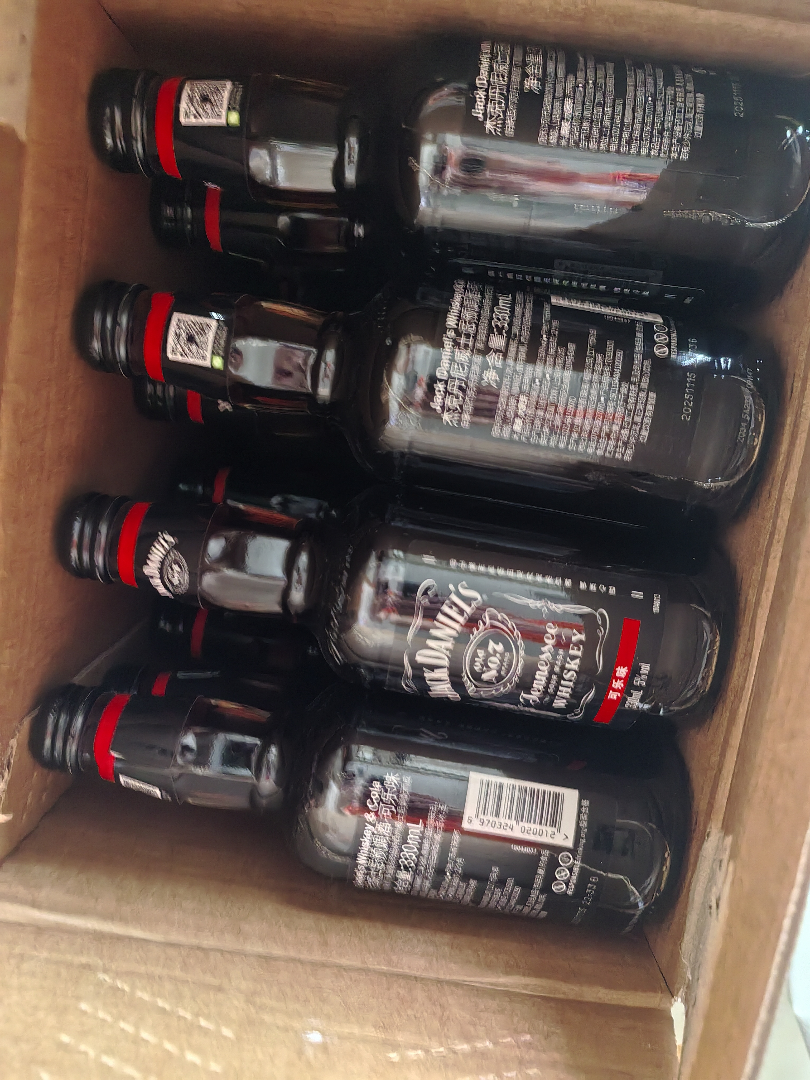 杰克丹尼（Jack Daniels）可乐味 整箱装 330ml*24瓶  威士忌 预调酒 实拍图