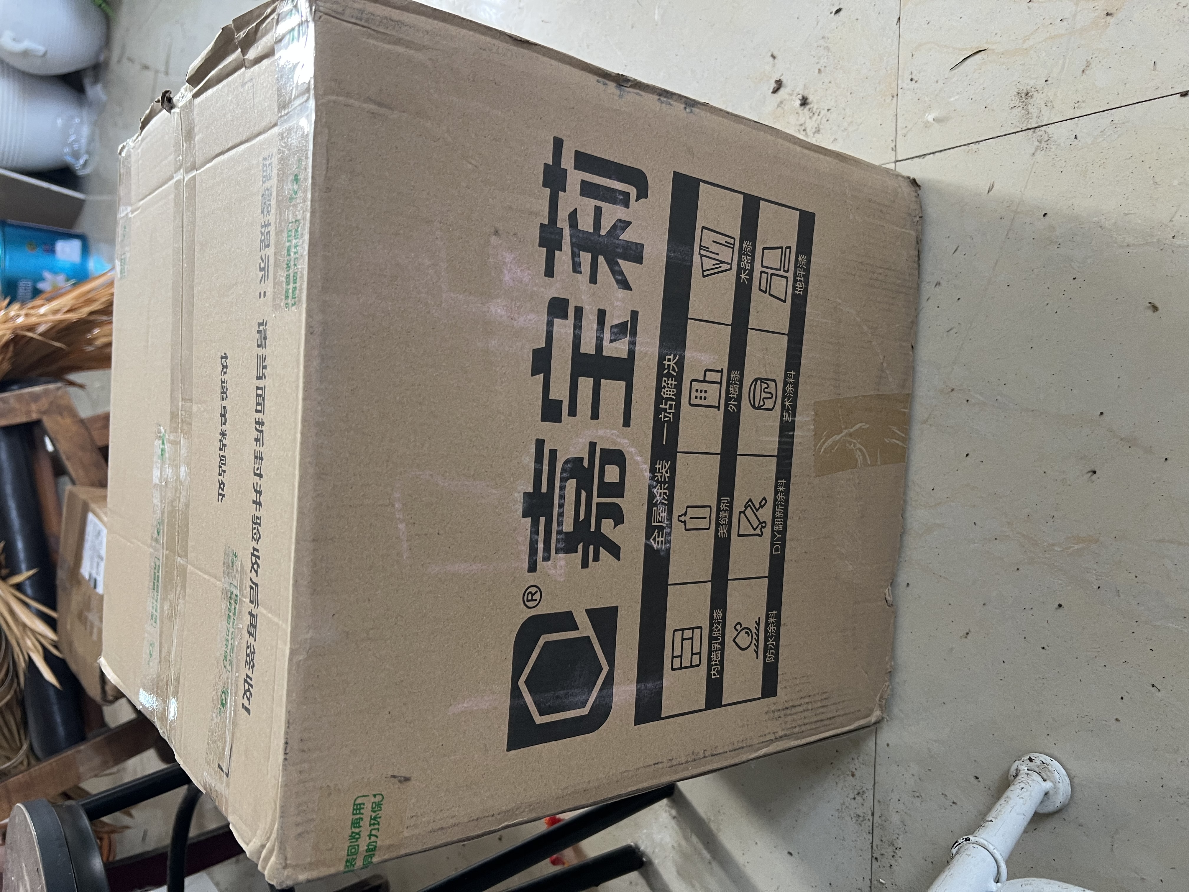 嘉宝莉外墙乳胶漆室外自刷环保补墙油漆墙面漆涂料新家园白色20kg 实拍图