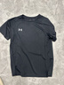 安德玛（Under Armour）【京东奥莱】短袖男装宽松透气运动休闲T恤速干衣健身半袖 黑色21500140-001 吸湿速干 L 173-177/穿至160斤 实拍图