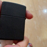 ZIPPO打火机之宝防风煤油黑裂漆-经典商标 七夕礼物送男友斜光含油礼盒 实拍图