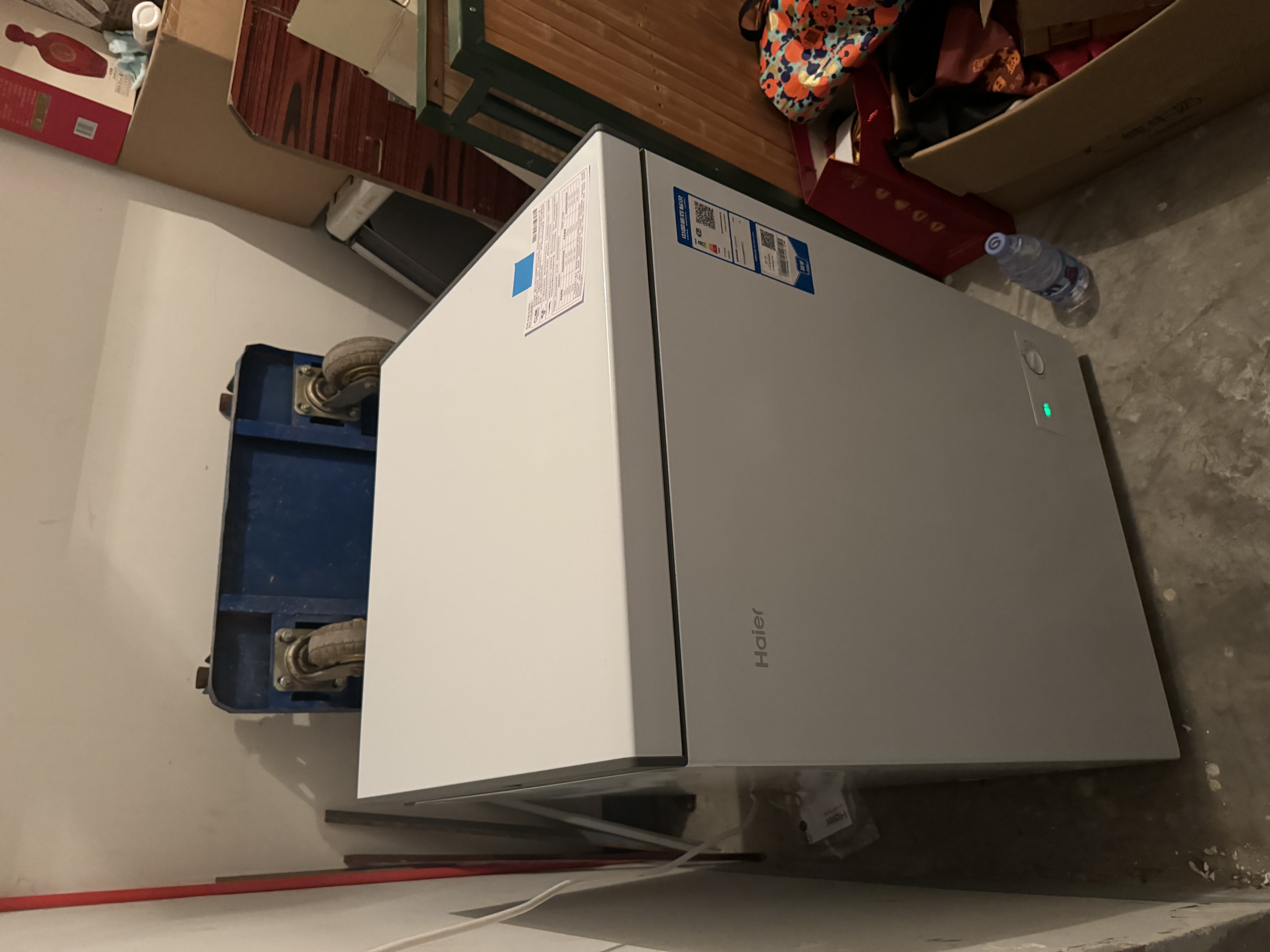海尔（Haier）142L单温冰柜小型家用小冰柜冷冻藏转换冷柜小冰箱减霜一级能效PCM内胆W9D升级款 实拍图
