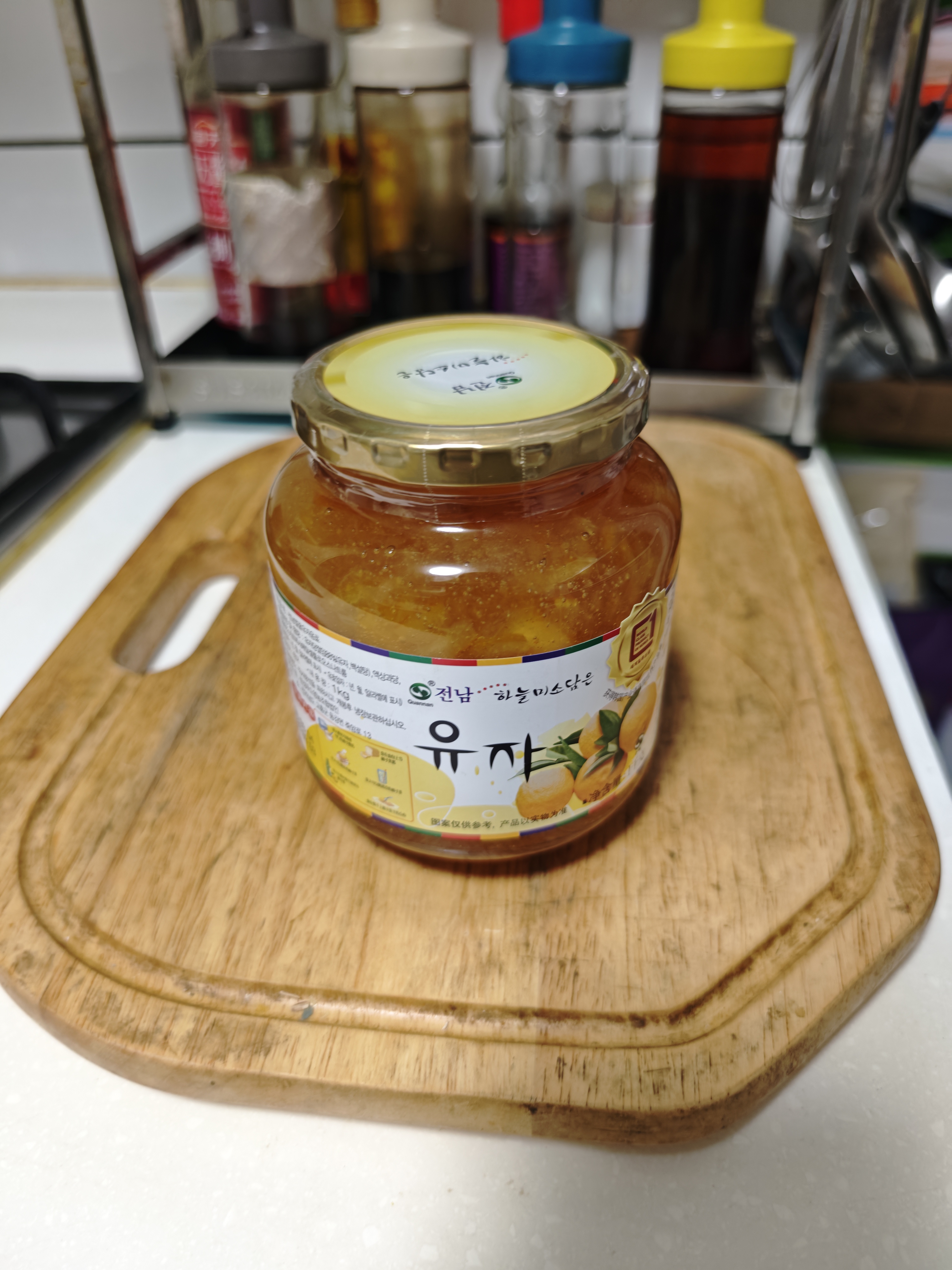 全南蜂蜜柚子茶1kg  韩国进口果酱自制diy冲调泡水饮果茶下午茶 实拍图