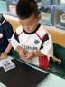 巴布豆童鞋凉鞋宝宝学步鞋防滑透气网面幼儿园室内鞋小白鞋水天蓝29码 实拍图