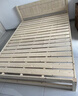 零树 实木床主卧家具双人床【包安装】1.35m*2m床+5cm椰棕床垫 JY-003 实拍图