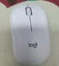 罗技（Logitech）M221 轻音鼠标 无线鼠标 办公鼠标 对称鼠标 带无线微型接收器 米白色 实拍图