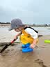 惊浪儿童下水裤赶海连体雨裤防水雨靴一体涉水玩水幼儿园装备 30码 实拍图