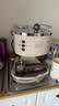 Delonghi/德龙复古系列 ECO310半自动咖啡机家用奶泡一体 泵压式不锈钢锅炉 意式美式拿铁浓缩咖啡 奶油色 实拍图