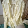 优衣库法国麻衬衫/长袖女装衬衣26春夏新款483868 61 水蓝色 XL 实拍图