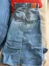 Levi's李维斯夏季女士直筒开衩显高水洗美式休闲蓝色牛仔半裙通勤百搭 蓝色 XS (24) 实拍图