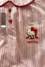 野兽派家居（tbh）三丽鸥Hello Kitty天丝棉家居睡裙四季可外穿长袖睡衣女 天丝棉短款家居裙 粉红条纹 XS 实拍图