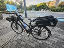 西骑者（WestBiking）自行车锁折叠密码锁防水便携防撬防液压剪山地车锁装备 黑色带锁架【密码飞碟锁】 实拍图