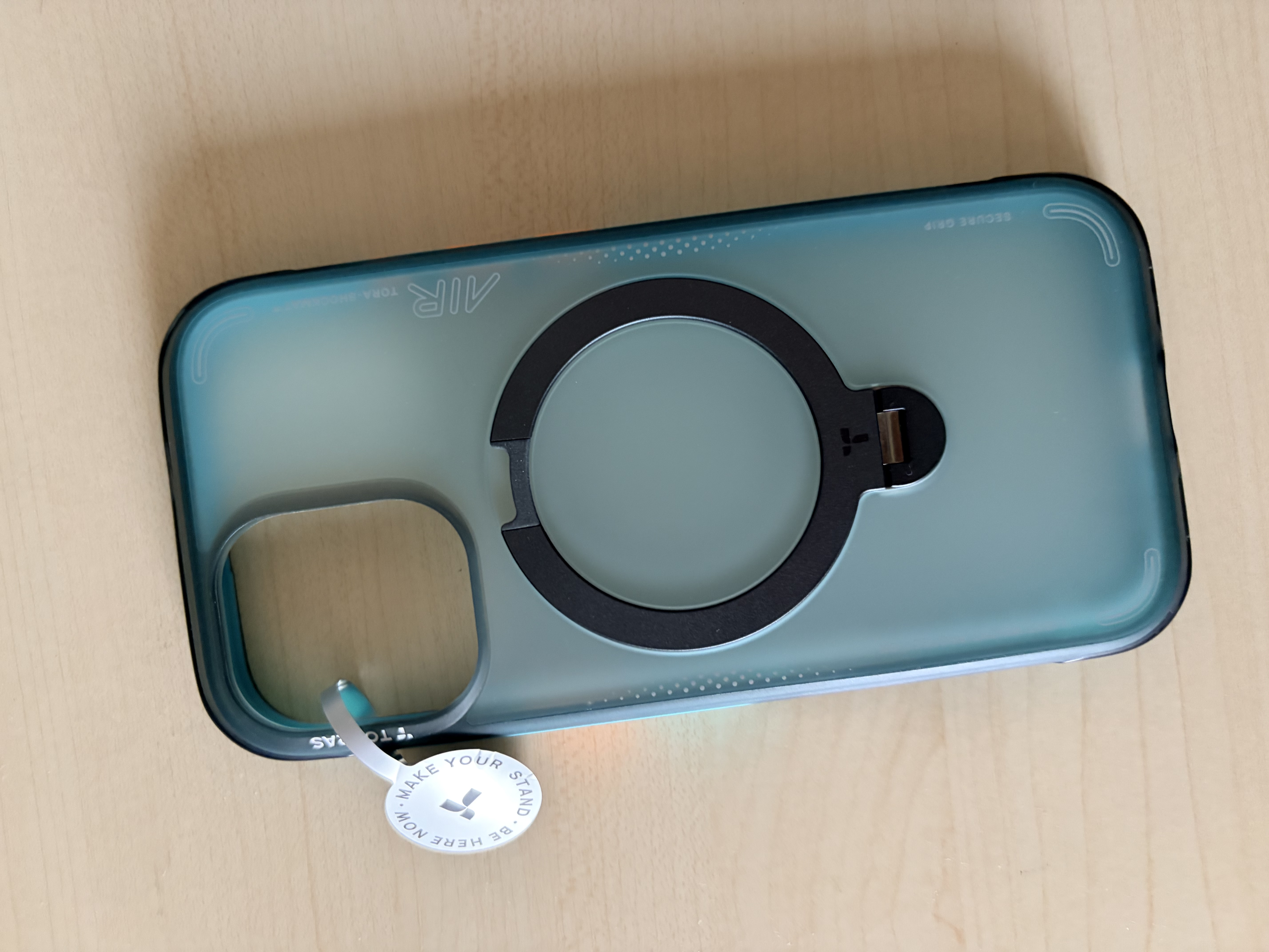 图拉斯支点壳Q3Air【夏日限定丨专业4米防摔气囊】 适用苹果17promax手机壳iphone16pro磁吸支架透明磨砂 【冰川竞速】冰川绿丨4米防摔 iPhone17 实拍图
