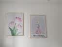 猫九酱北欧餐厅装饰画现代简约客厅墙面挂画创意花卉饭厅餐桌背景墙壁画 实拍图