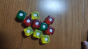 14mm骰子色子圆角亚克力红黄蓝点数筛子亚克力骰子 14mm10个（混合颜色） 实拍图