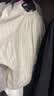 MUJI 女式 汉麻水洗 短袖罩衫女士衬衫上衣 女款女装26年春夏BC2RAA6S 米白色条纹 L （165/88A） 实拍图