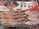 美加佳 俄罗斯熟冻红帝王蟹蟹腿拼盘 净重500g 鲜活熟冻大螃蟹腿切片 实拍图