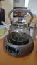 全度玻璃提梁壶家用小型电陶炉煮茶器烧水壶大容量保温玻璃茶壶 提梁壶（烟灰色）+木纹电陶炉 实拍图