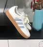 adidas「T头鞋」VL COURT 2.0复古休闲板鞋德训鞋阿迪达斯轻运动   汉玉白/蓝色/金色 (推荐女生买小半码)   42 实拍图