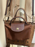LONGCHAMP珑骧Le Pliage Original系列女包mini手提饺子包 实拍图