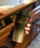 星巴克（Starbucks）咖啡宝藏流金款推盖不锈钢桌面杯430ml保温保冷水杯节日礼物 实拍图