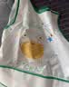 贝瑞加（Babyprints）围兜儿童罩衣幼儿园吃饭宝宝围嘴防溅防水反穿衣口水兜无袖两件 实拍图