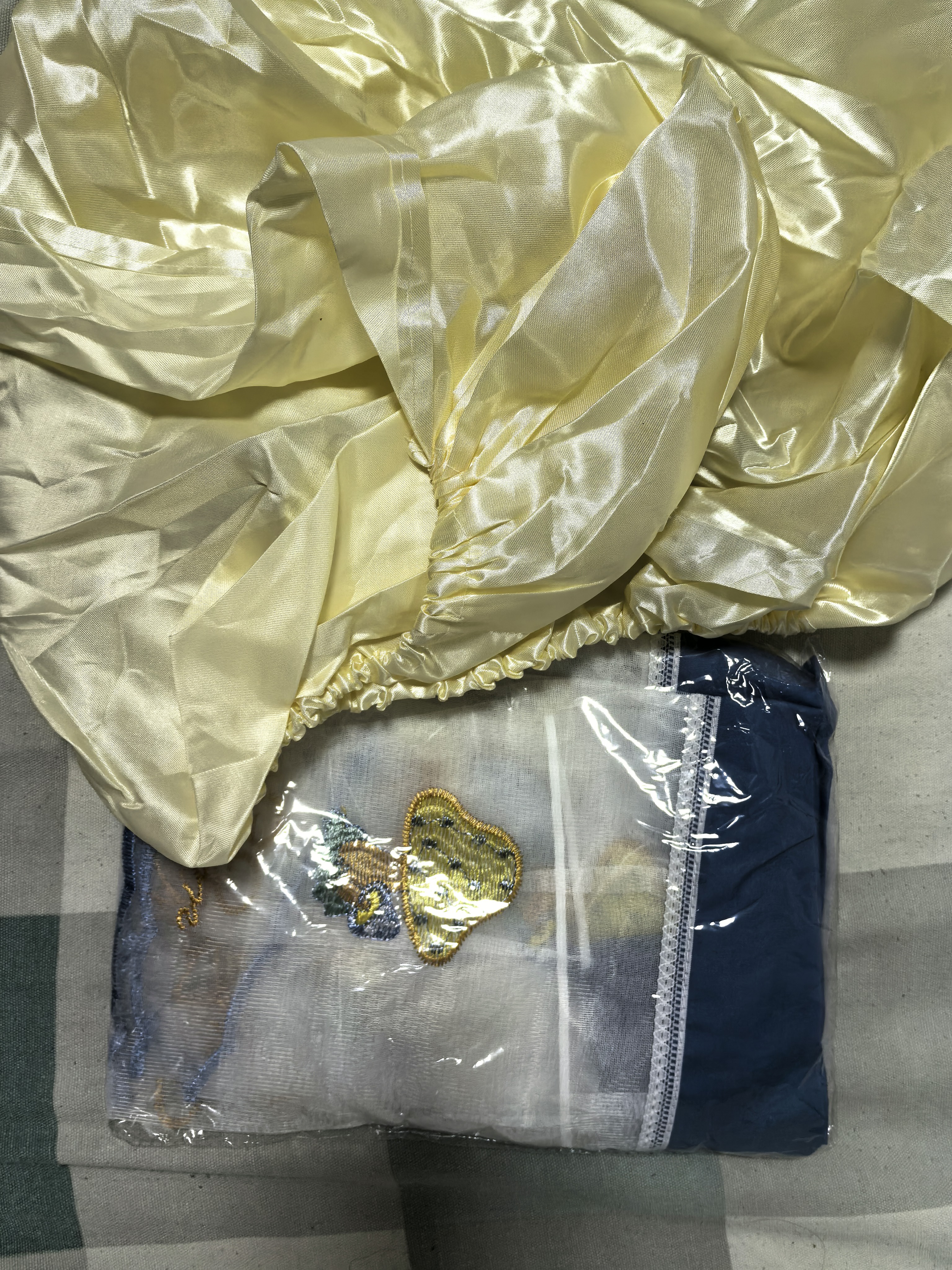 乐兰迪挂机空调罩防尘罩【开机不取】空调套防尘防灰保护罩格力美的多品牌通用1.5-2.0匹 小蘑菇蓝 L8189 实拍图