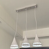 雷士（NVC）雷士照明LED餐吊灯餐厅吧台灯具现代简约铁艺三头吊灯 白色 实拍图