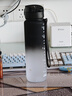 京东京造运动水杯  tritan水杯运动水壶大容量外出方便携带 黑白渐变1L 实拍图