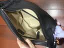 裘真（qiuzhen）【明星推荐】 经典hobo包植鞣牛皮腋下通勤休闲饺子女包 黑色-小号 小包/大包 实拍图