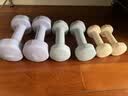 Keep哑铃女士健身家用彩色浸塑环保手铃亚铃全身塑形樱粉1kg*2 实拍图