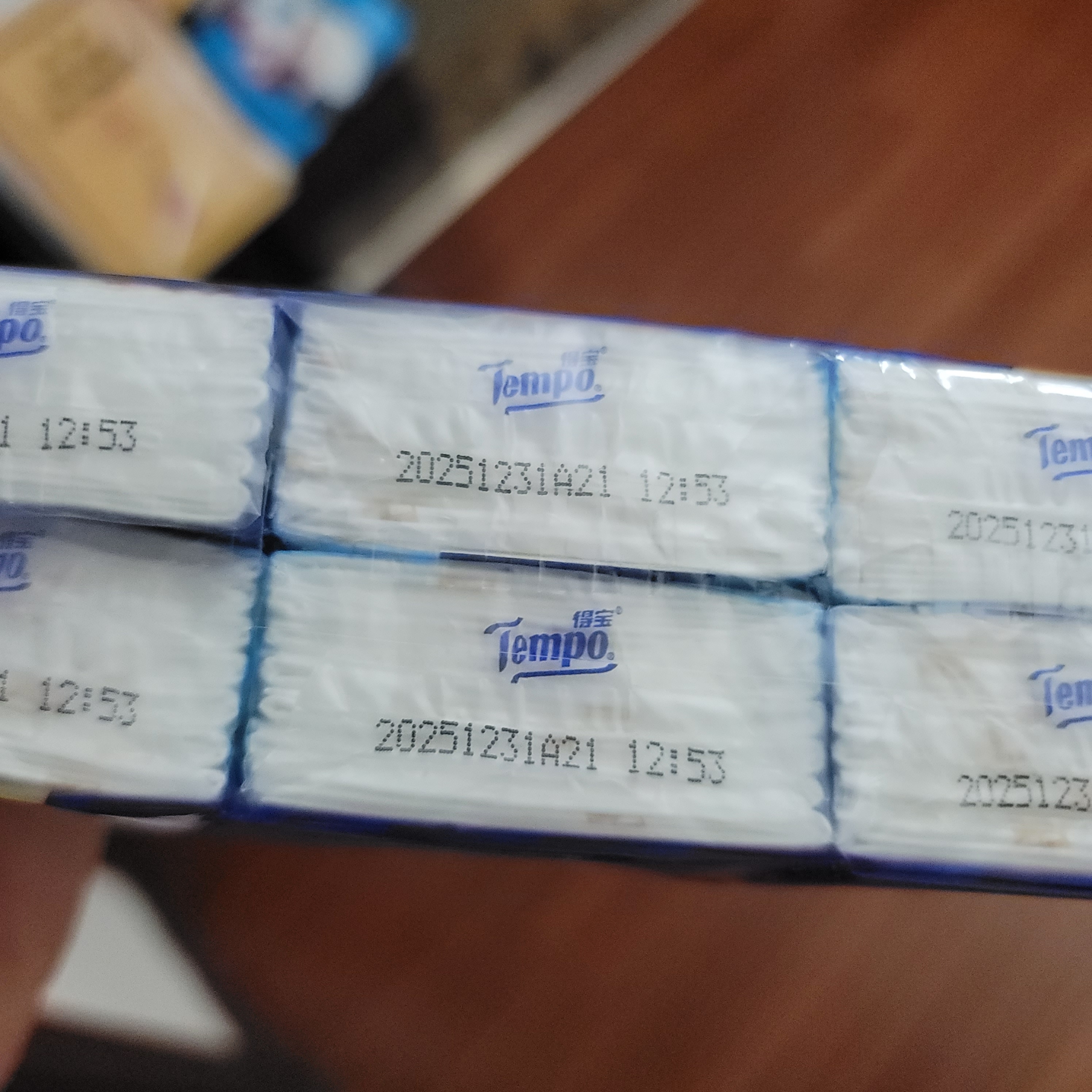 得宝（TEMPO）黄油小熊联名 手帕纸4层7张*6包 印花纸巾 面巾纸小包 实拍图