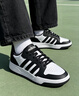 adidas ENTRAP美式校园风运动少年感复古篮球风板鞋男女阿迪达斯 白色/黑色   40 实拍图