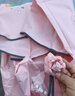 牧萌儿童雨衣带书包位男女童女孩加长全身学生雨披 独角兽 4XL 实拍图