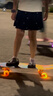 迈卡龙S7陆地冲浪板初学者滑板成人儿童专业刷街代步免蹬地陆冲板大鱼板 S7-32寸星浪 实拍图