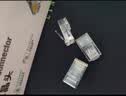 山泽超六类网线水晶头 超6类万兆网线接头 cat6a工程级镀金RJ45电脑网络连接器 20个 WL6A20 实拍图