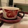 SUCCOHOMEWARE中古风咖啡杯礼盒新婚礼物乔迁伴手礼家用法式复古马克杯喝水杯子 花间集对杯礼盒 实拍图