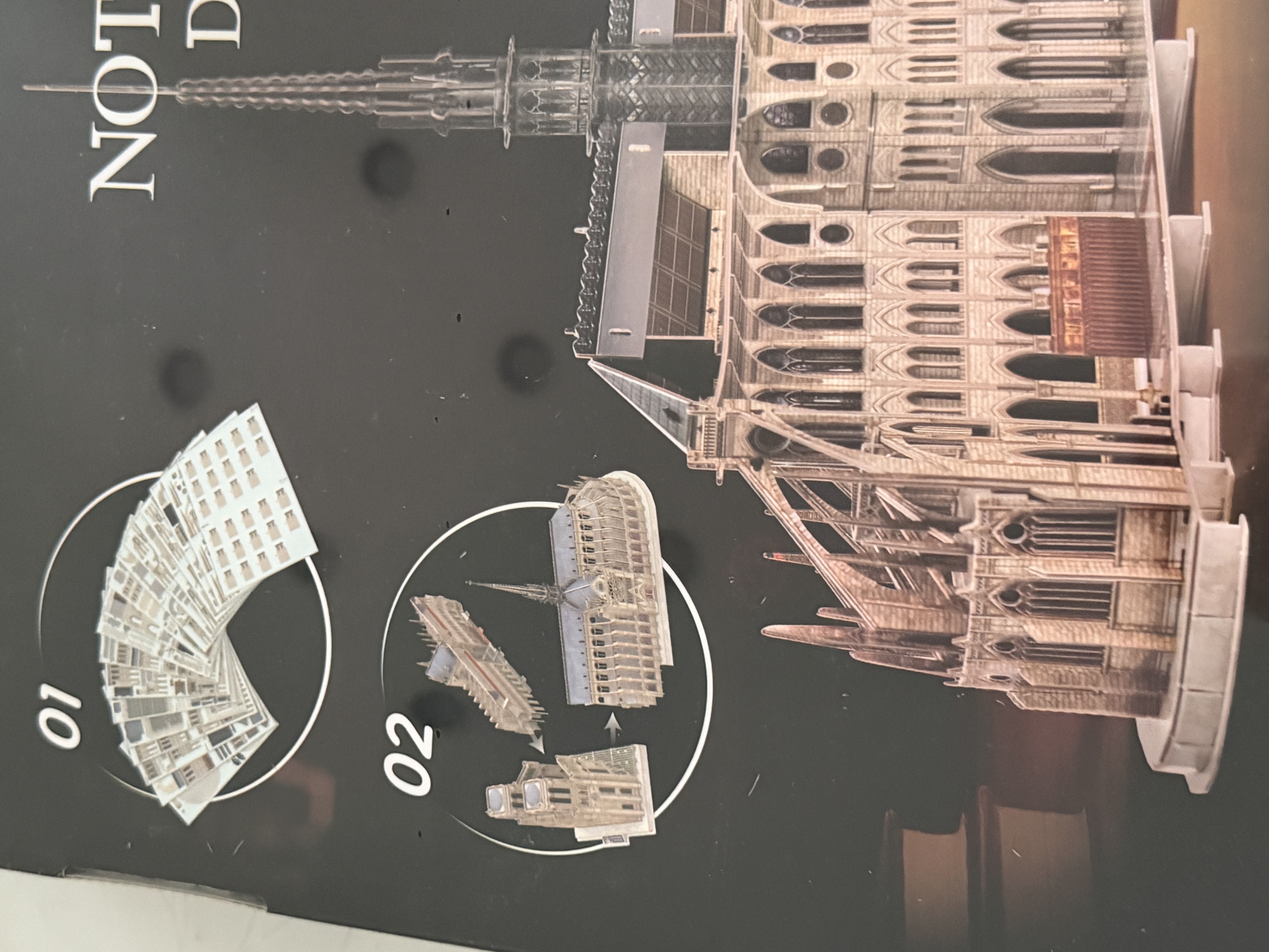 乐立方巴黎圣母院3D模型立体拼图儿童玩具8-10岁生日儿童节礼物家居装饰 实拍图