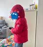 保姆鹅 儿童羽绒服宝宝短款加厚白鸭绒外套男童女童保暖防风冬[NG2637] 新年红 130 实拍图