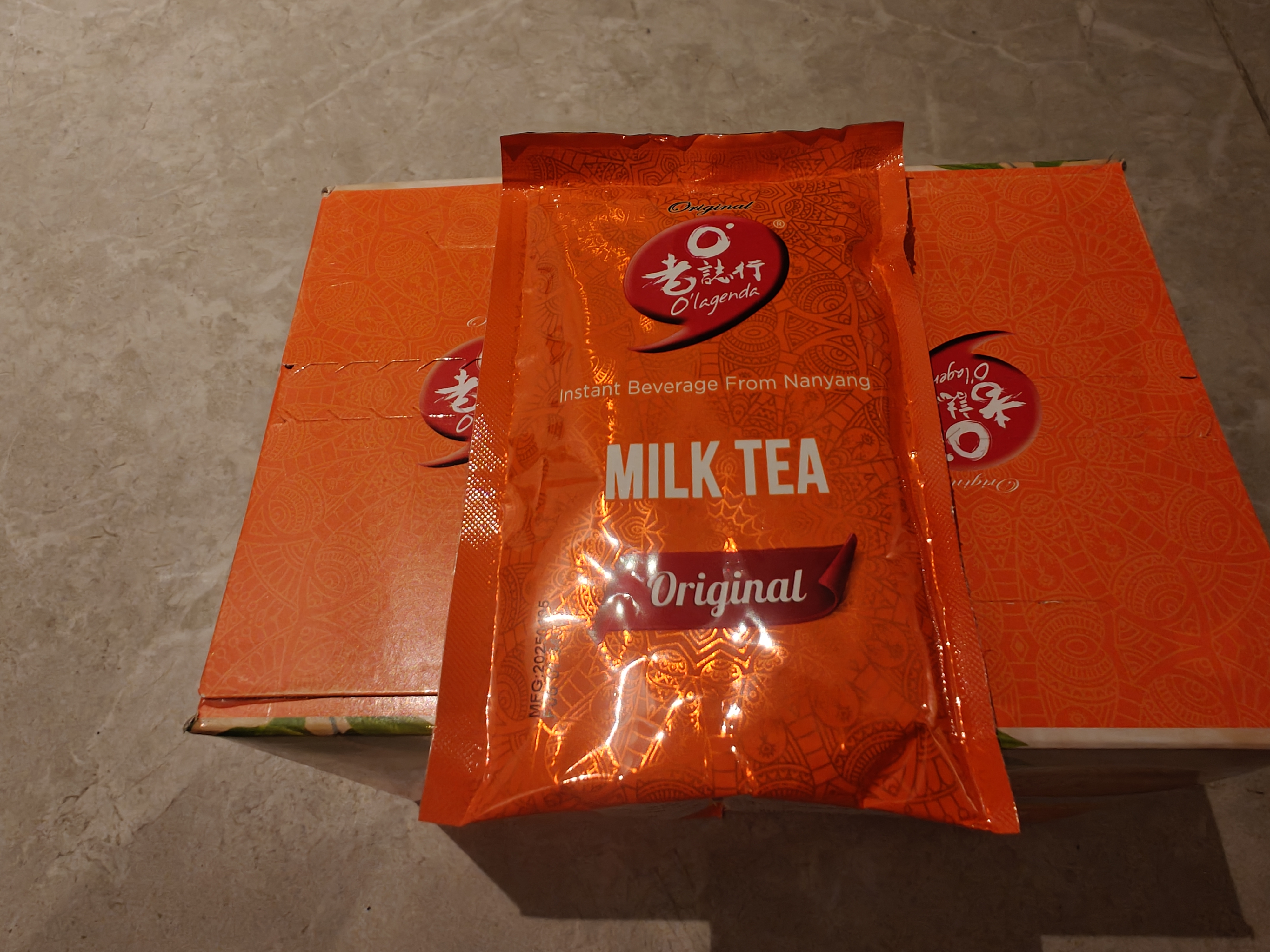 老誌行马来西亚进口 香浓顺滑速溶奶茶粉 冲调饮品 400g*2盒 实拍图